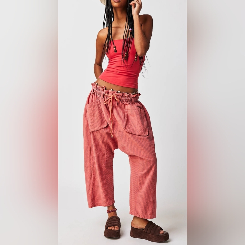 Free People Ranyon Oversized Striped Pants